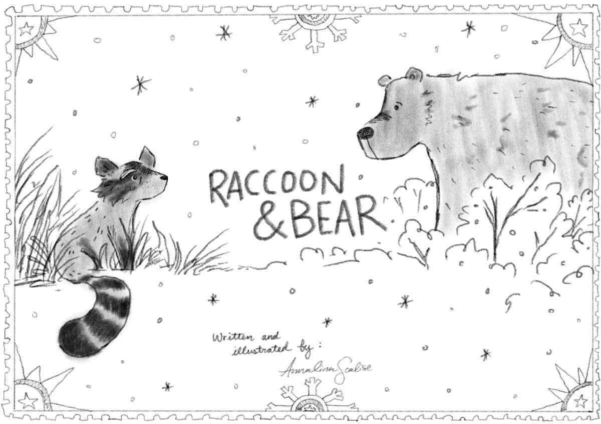 Raccoon & Bear by Annalina Scalise 
