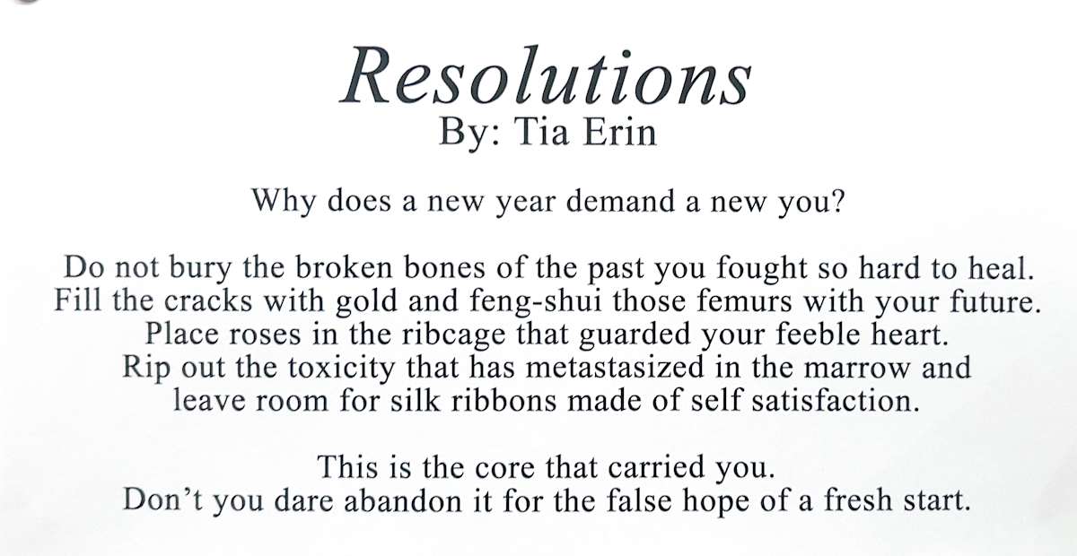 Resolutions by Tia Erin 