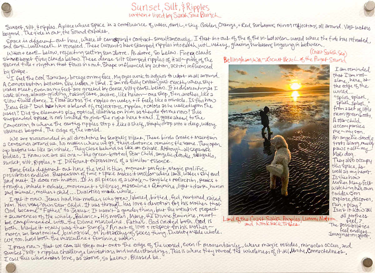 Sunset, Silt, & Ripples by Sarah Sue Burich 