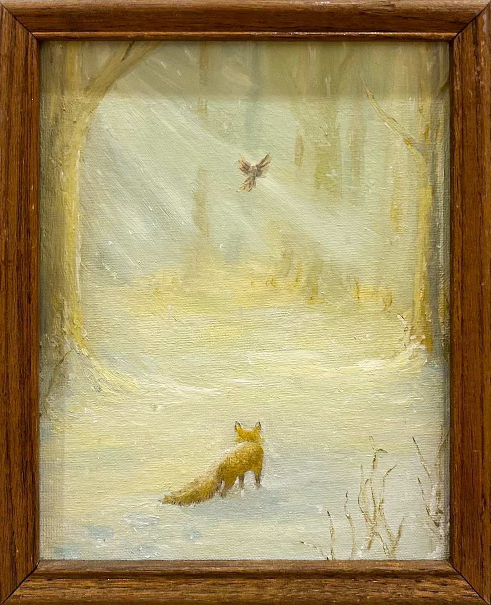 Fox in the Wintergold by Mazie Burnett 
