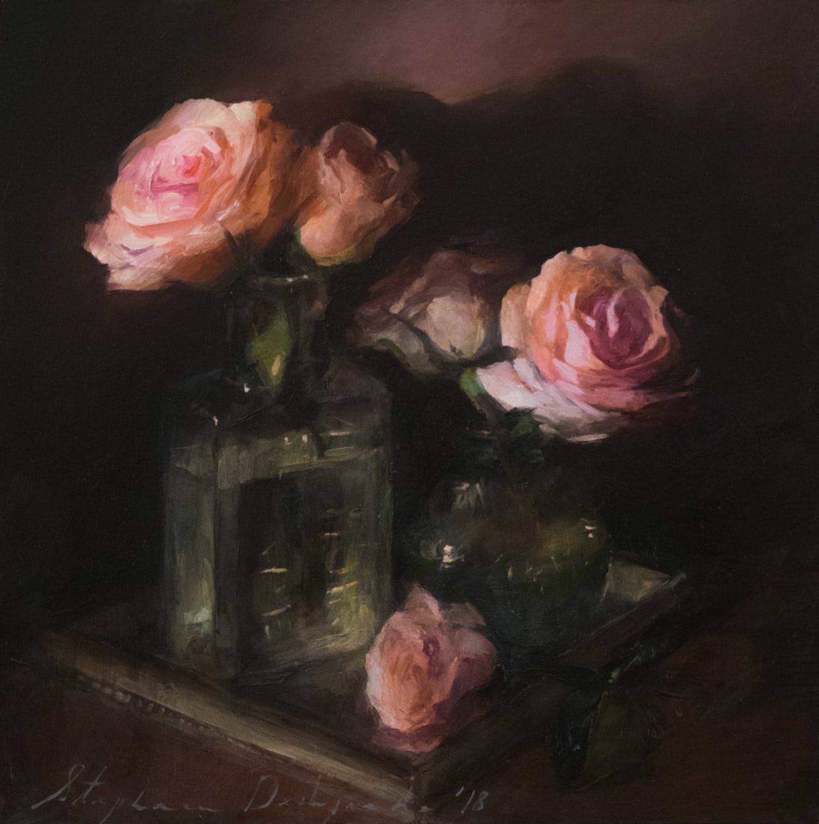 Pink Roses by Stephanie Deshpande 
