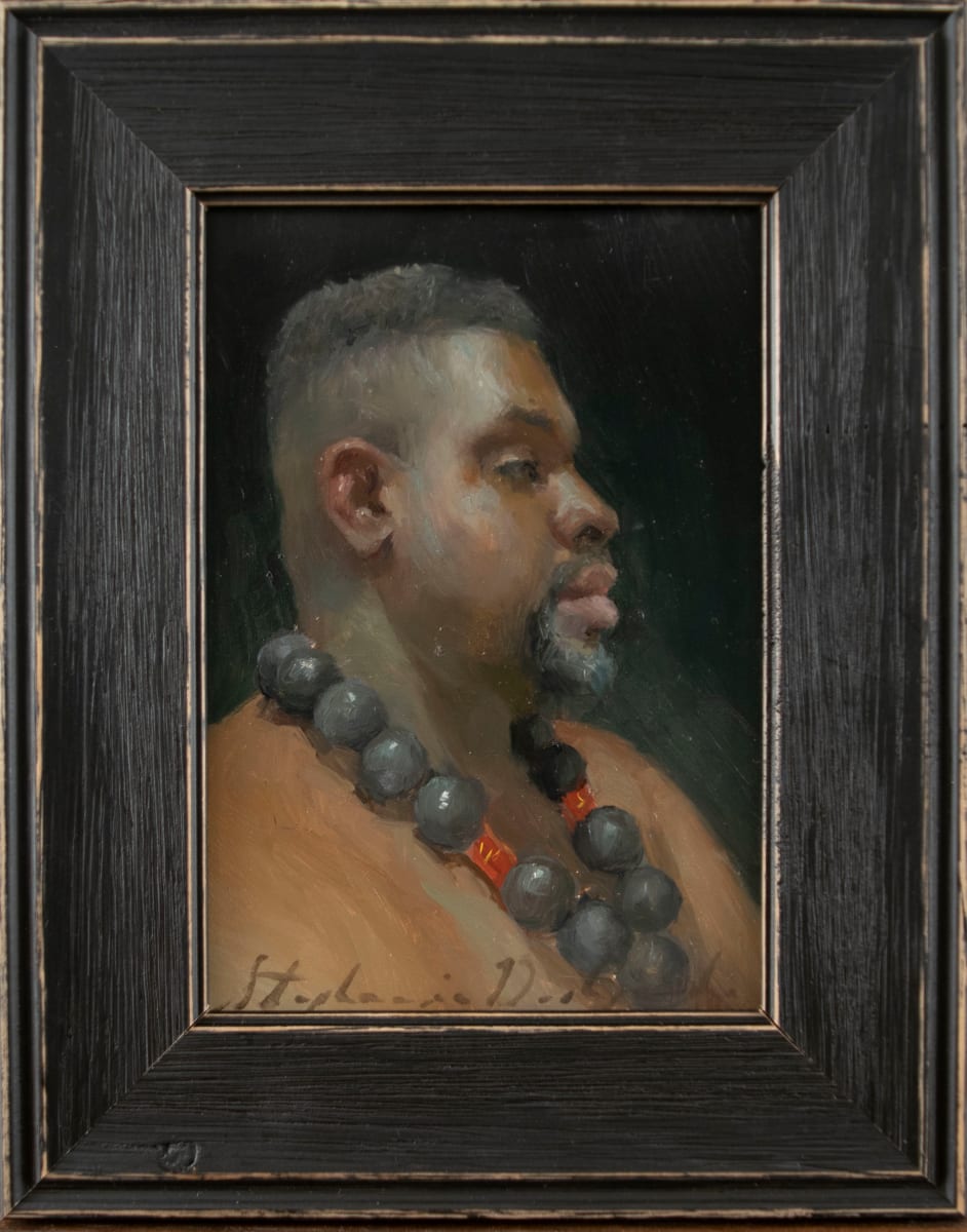 Profile with Egyptian Beads by Stephanie Deshpande 