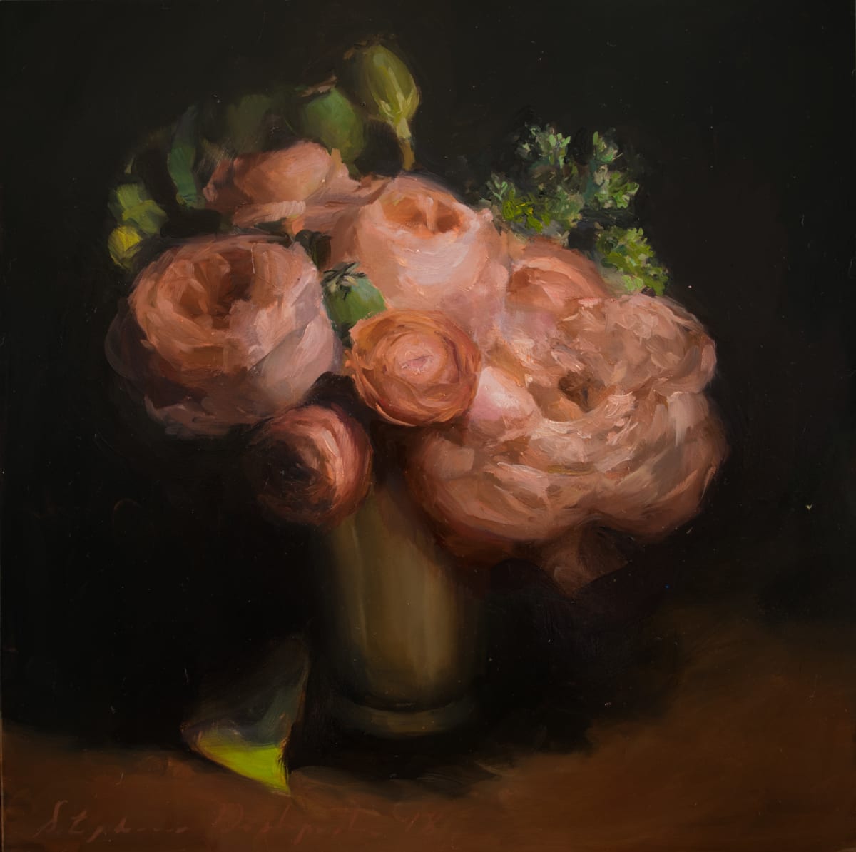 Peach Floral by Stephanie Deshpande, Image 1.