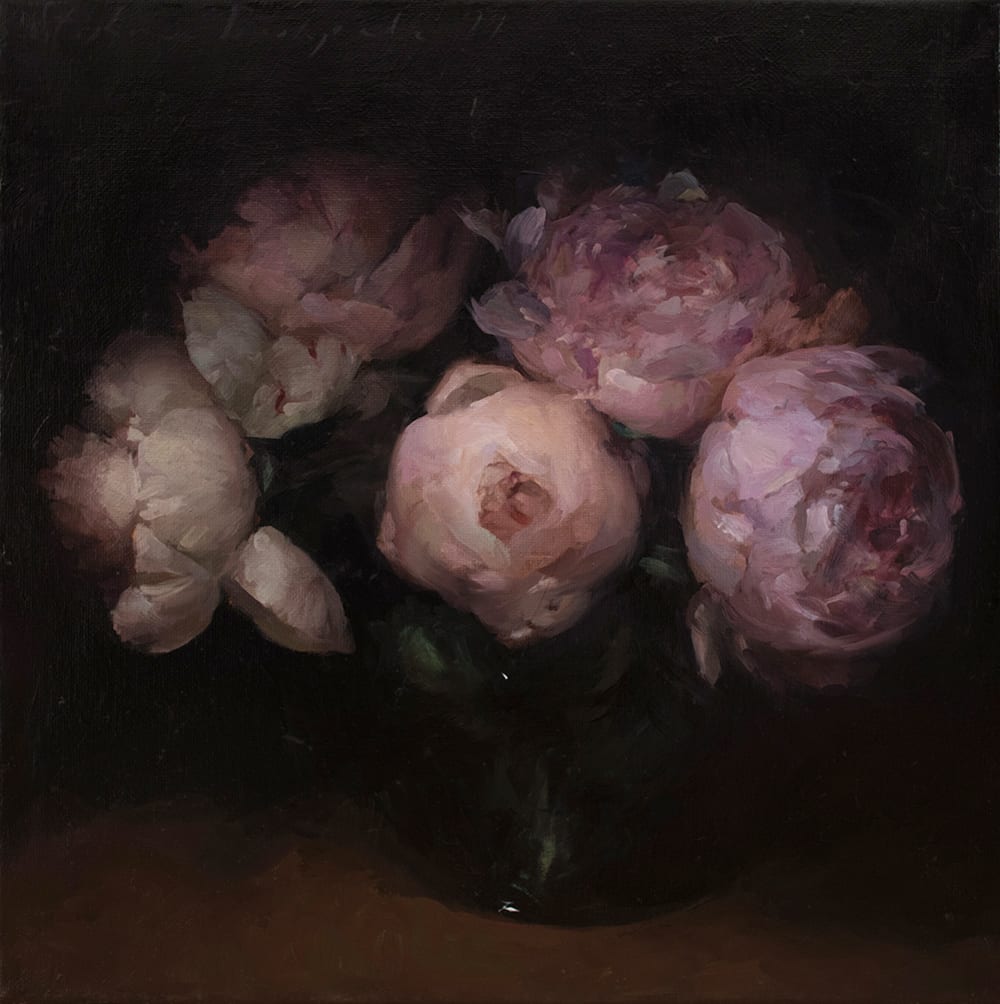 Moonlit Peonies by Stephanie Deshpande 