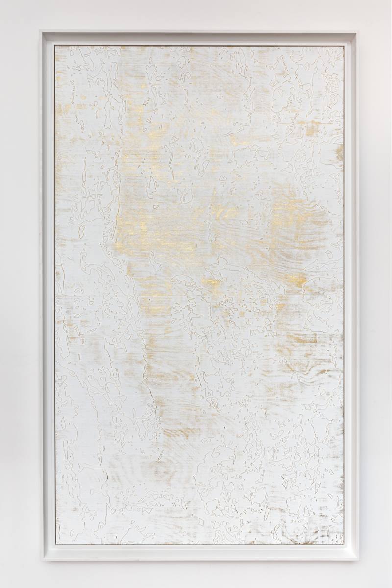 White and Gold Bark by JOYCE BILLET, Image 1.