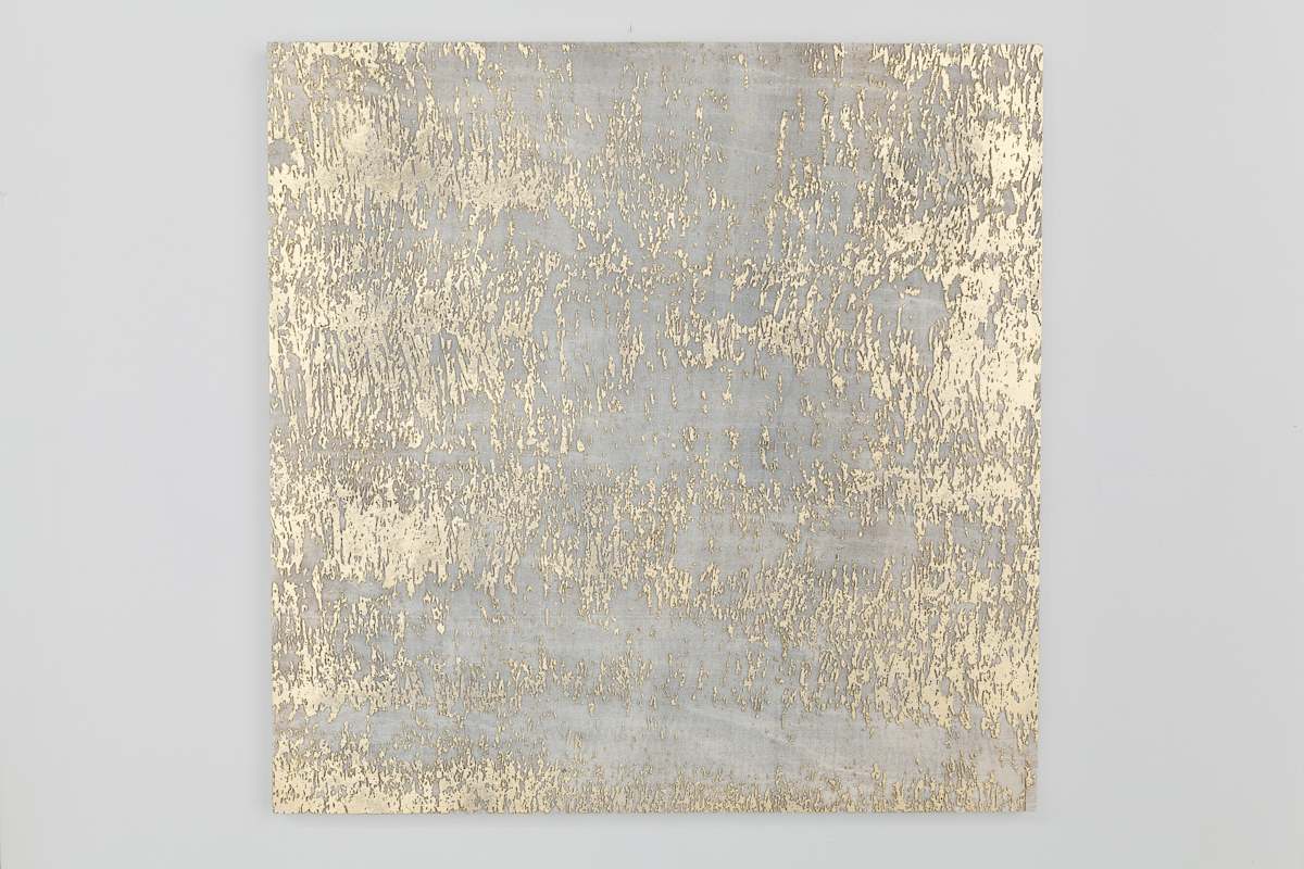 White & Gold Debris Negative by JOYCE BILLET, Image 1.