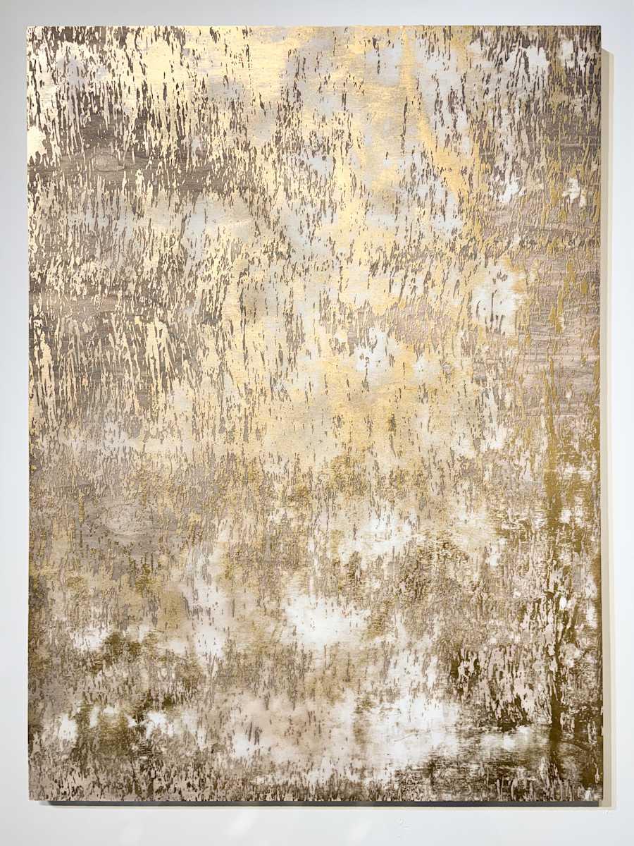 White and Gold Debris by JOYCE BILLET, Image 2.