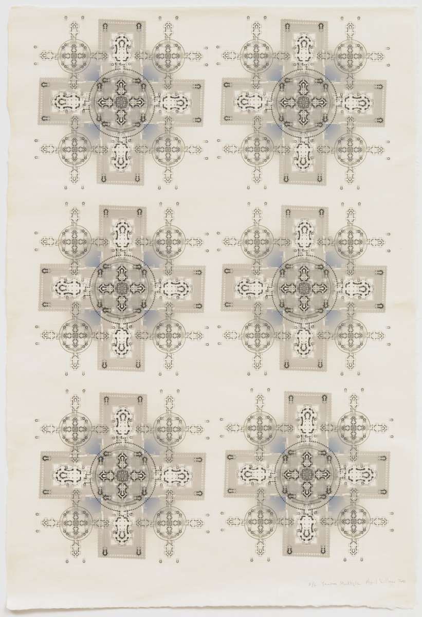 India Series-Yantra Multiple (ed 2) by April Vollmer  Image: a magic multiple composed of layers of Indian temple floor plans