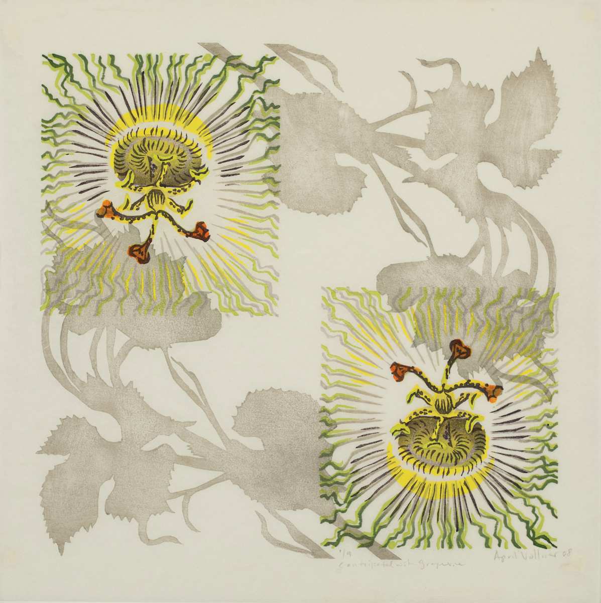 Centripetal with Grape Vine (ed 9) by April Vollmer, Image 1.