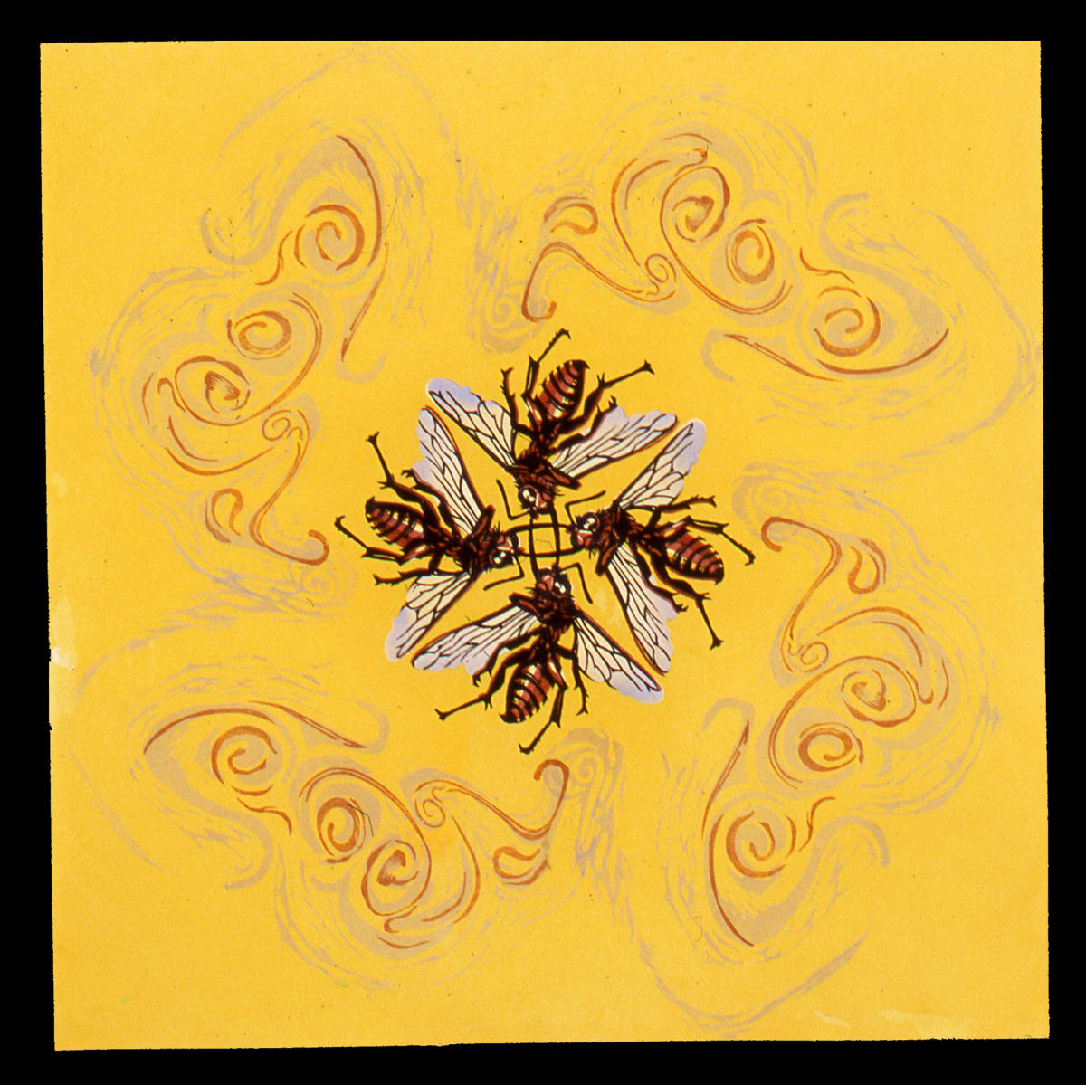 Vortex, Yellow (ed 6) by April Vollmer  Image: edition of six with variations on dyed misumi kozo