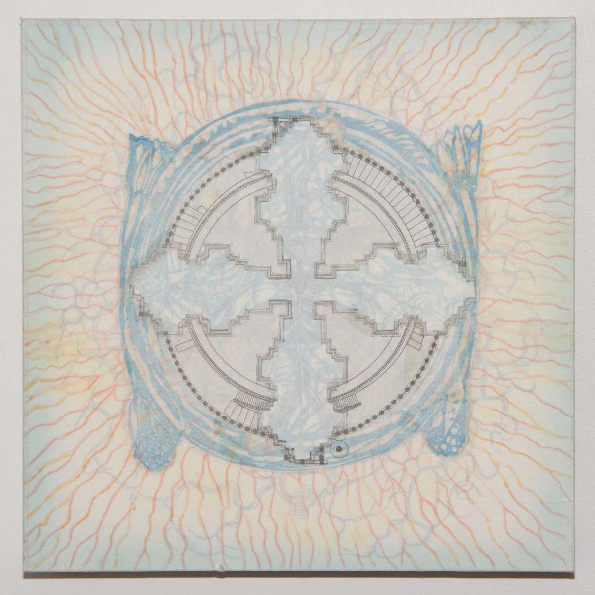 Kosha 3 by April Vollmer  Image: Sanchi rondel, temple plan, network of nerves