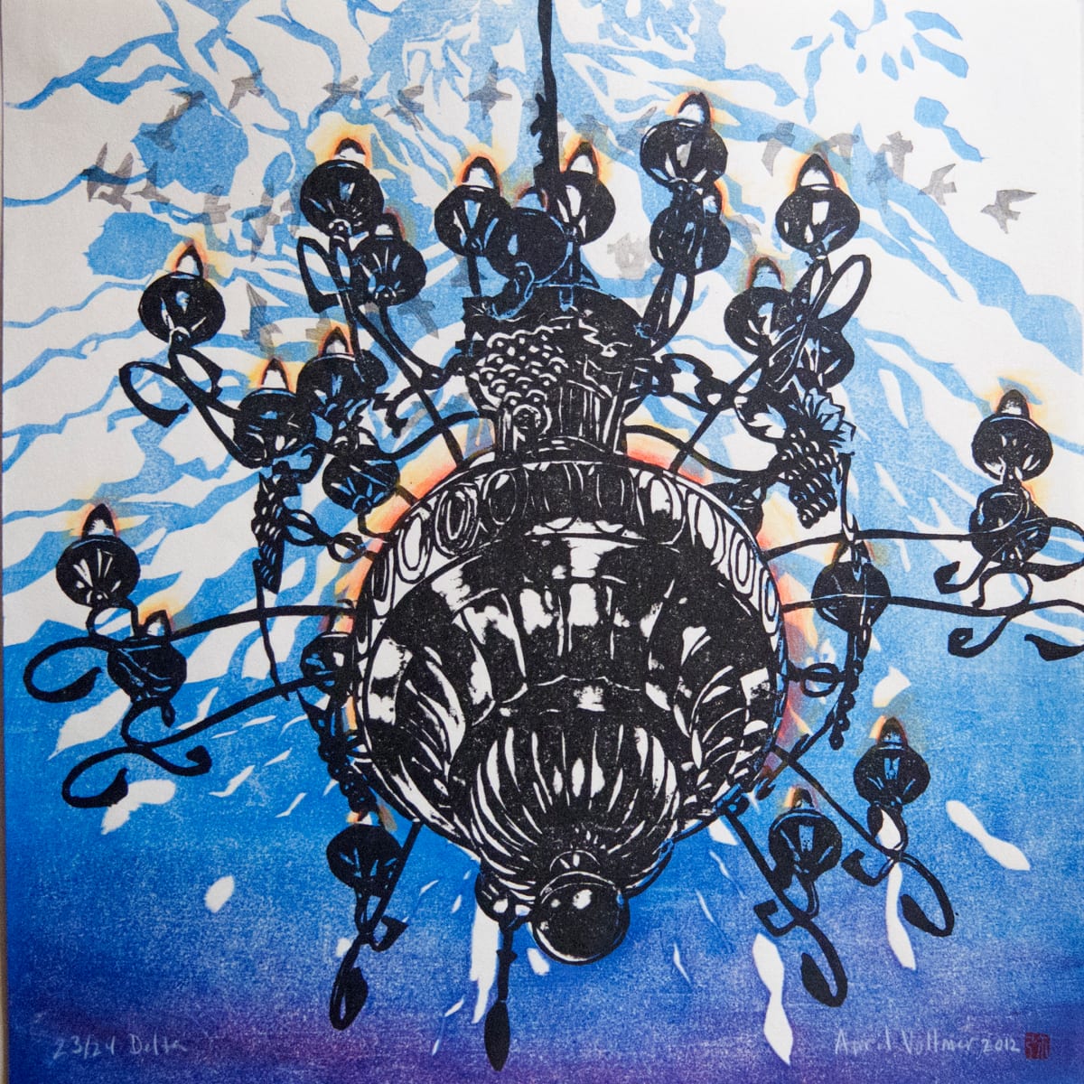 Delta (Tangled up in Blue/Tied to the Mast Exchange) by April Vollmer  Image: Delta, 2012 from Tangled up in Blue/Tied to the Mast, exchange portfolio organized by John Driesbach and Johntimothy Pizzuto for Navigating Currents SGCI New Orleans