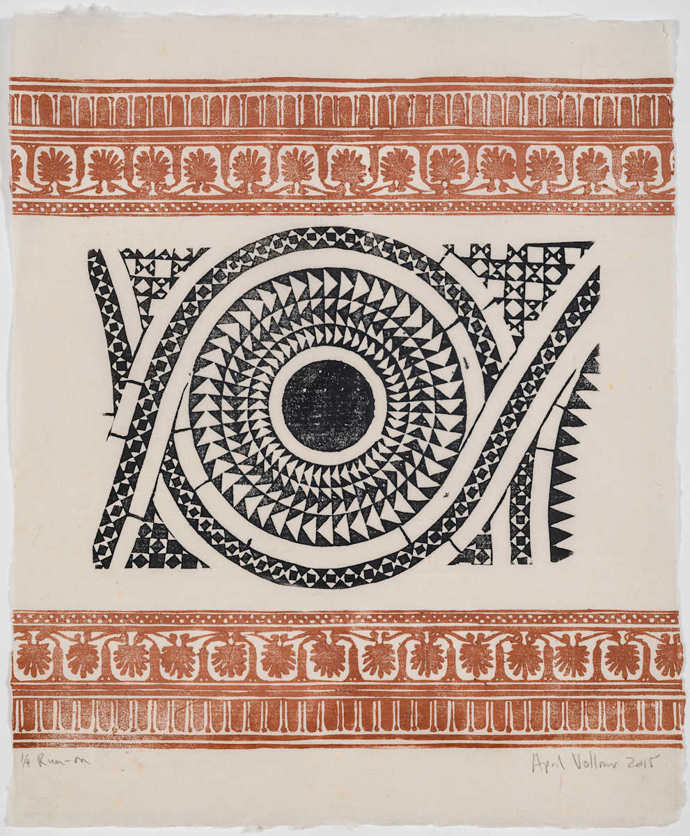 Vesuvius Series: Run-on by April Vollmer  Image: mosaic from San Marco with fret from Greek vases