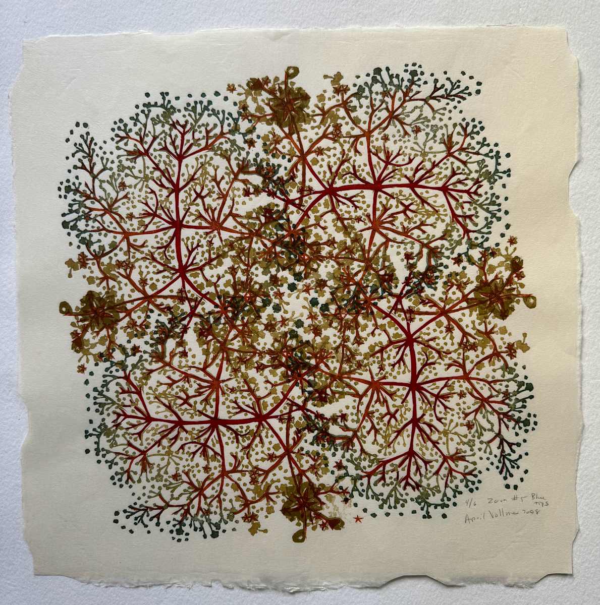 Zova Network #5 (blue tips) (ed 6) by April Vollmer  Image: blue tips 