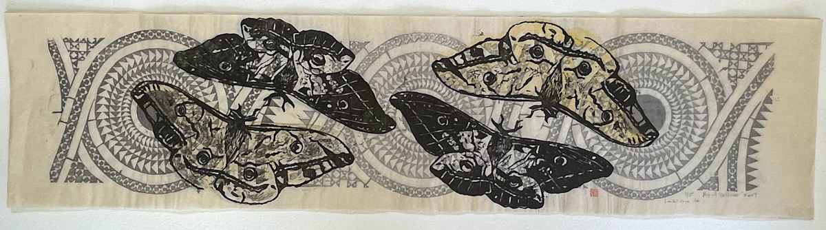 Landscape Series #6 (double moths and mosaic) by April Vollmer  Image: double double moths and mosaic
