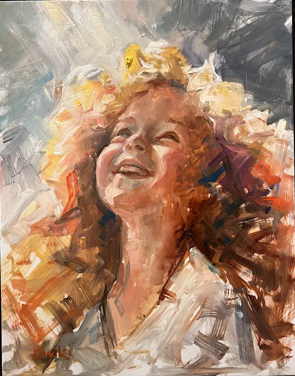 Follow the Sun by BTA    Beki Tobiasson  Image: Follow the Sun
We all need reminders that joy still exists in this world. Sometimes it reveals itself in the simplest of things—the giggle of a child, the scent of fresh rain—or in the warmth of sunlight on your face, inviting you to pause, breathe it in, and smile. This painting is a celebration of that kind of joy—pure, spontaneous, and radiant. A reminder that this moment is a gift.

“They looked unto Him, and were lightened…”
—Psalm 34:5
