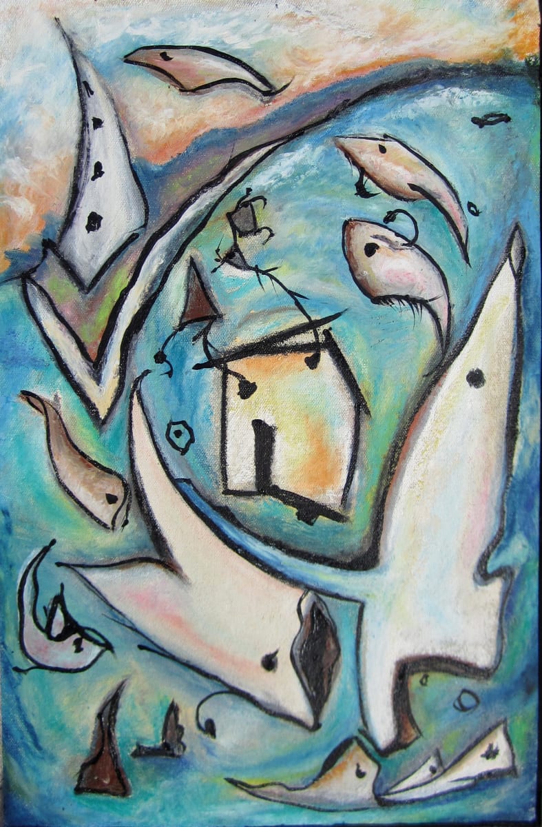 Fishing Trip Study by Anita L Loomis, Image 1.