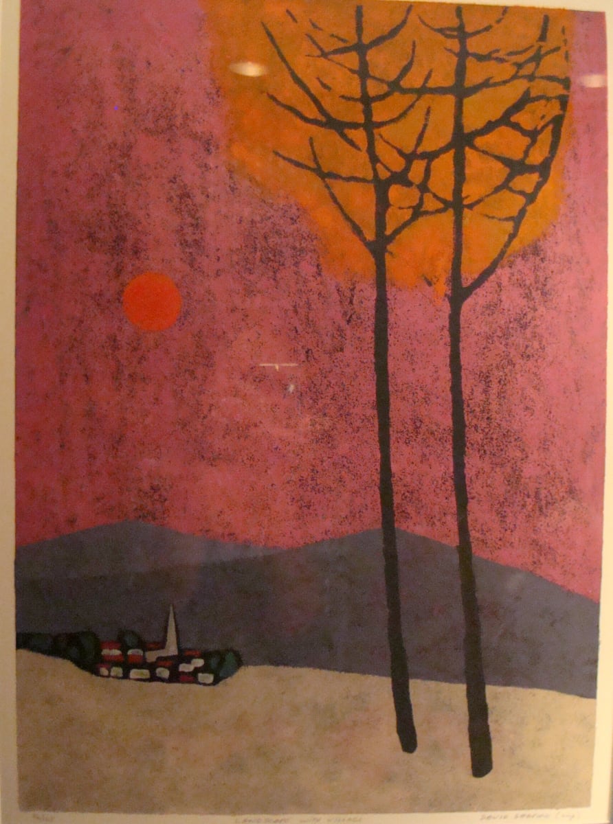 Landscape with Village by David Shapiro 