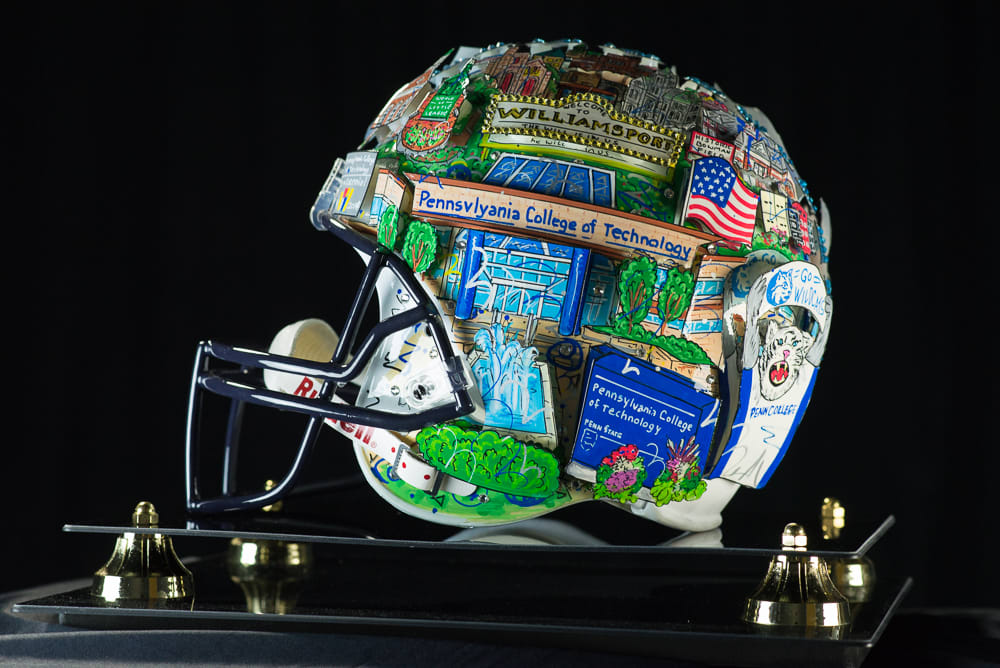 Penn State / Penn College Football Helmet by Charles Fazzino 