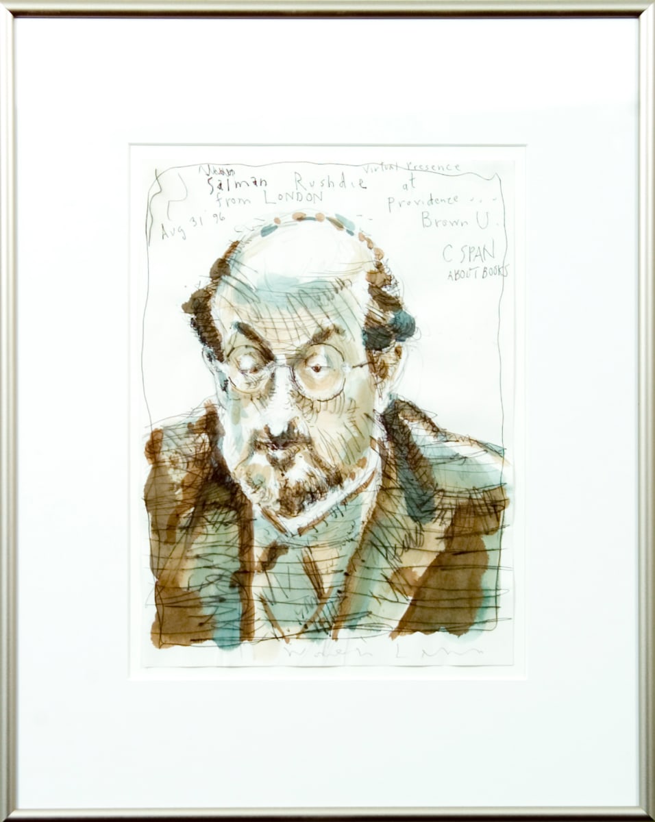 Salmon Rushdie by Warren Linn 