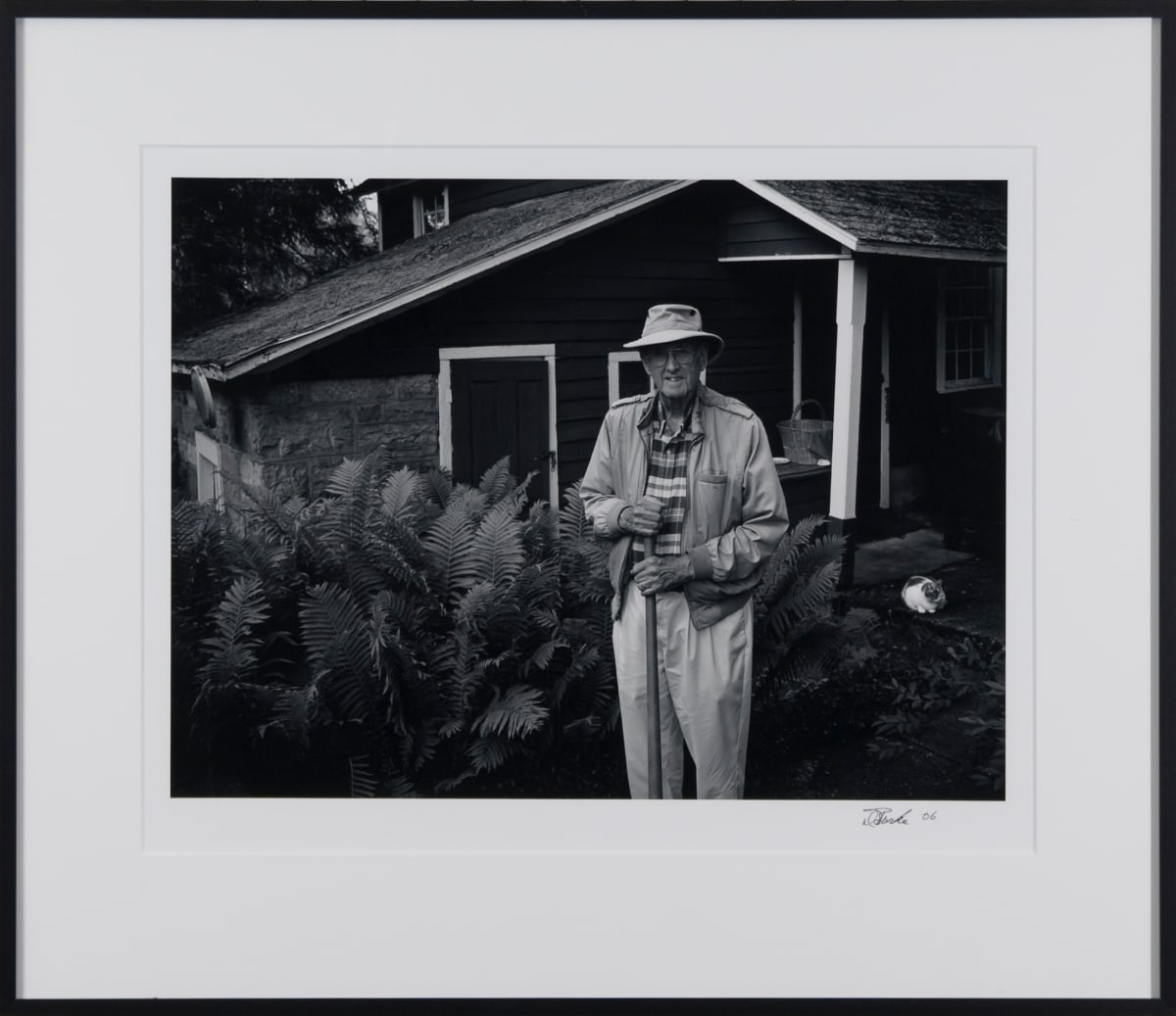 Man with Ferns by David Burke 