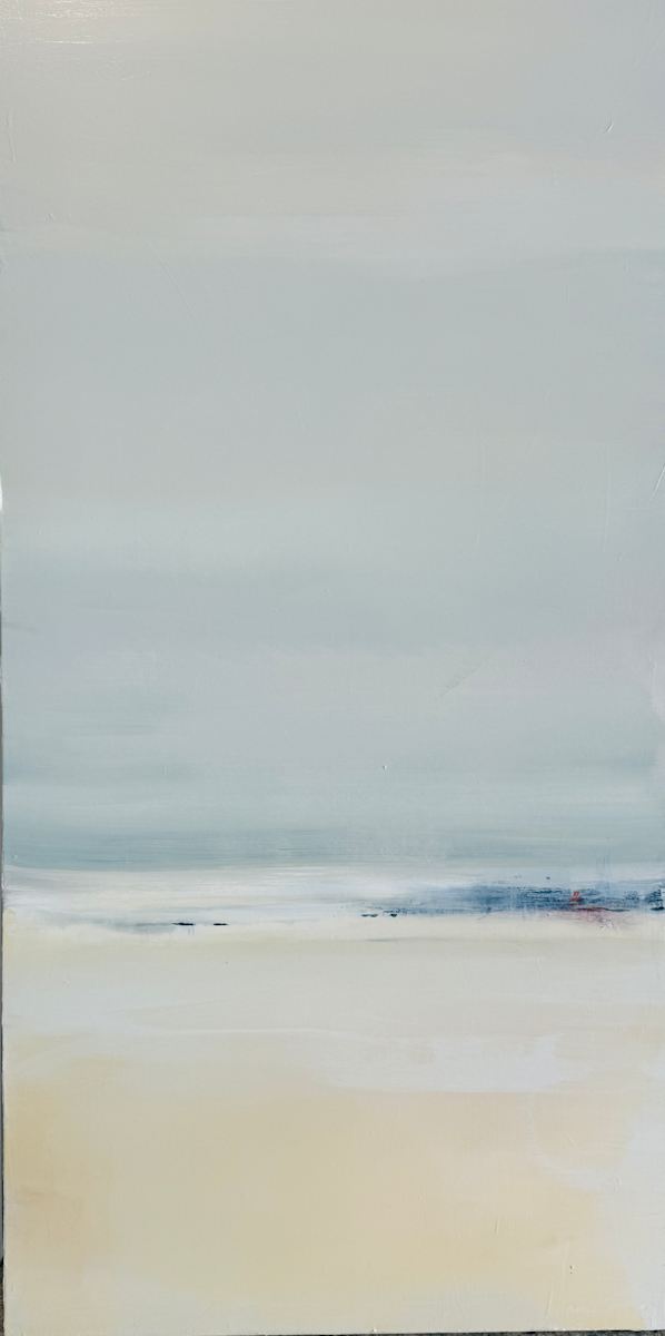 Silent Boundaries 1 by Suzanne Hughes  Image: "Silent Boundaries" captures the quiet, subtle divides that shape our inner and outer worlds. Through soft layers and gentle transitions, the piece invites reflection on the unspoken lines that define us, creating a space of calm and introspection.