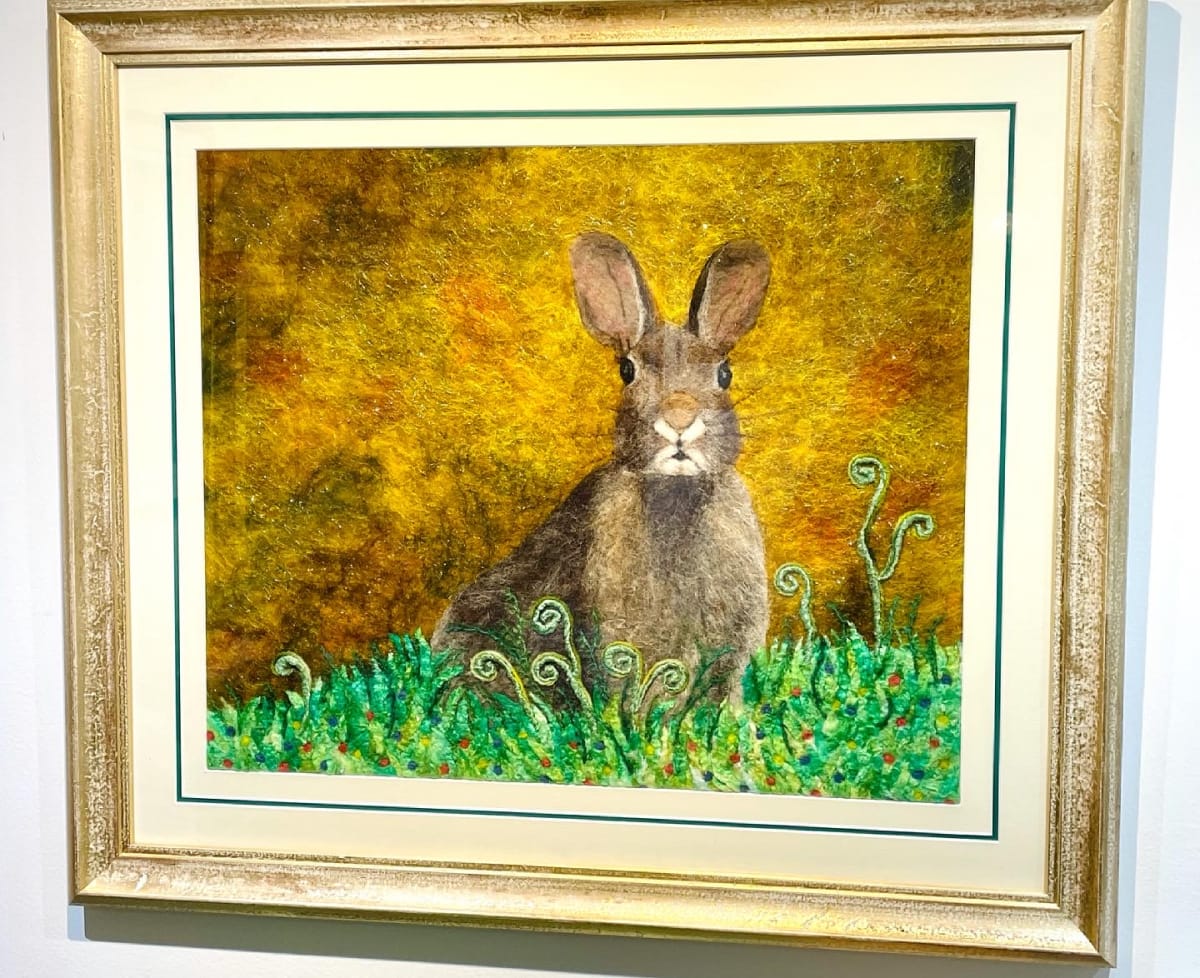 Golden Hare by Ushma Sargeant Art 