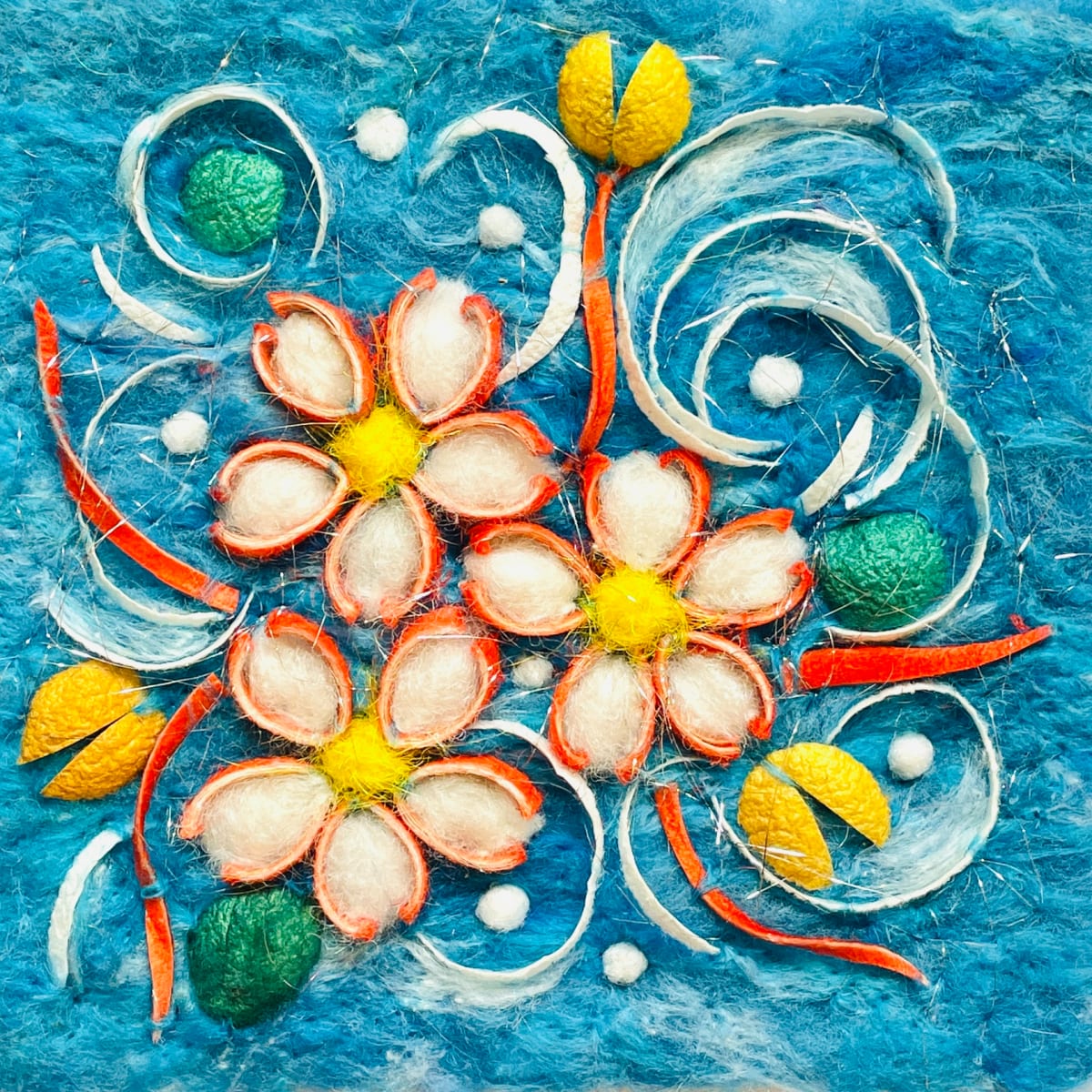Fibre Blossoms by Ushma Sargeant Art 