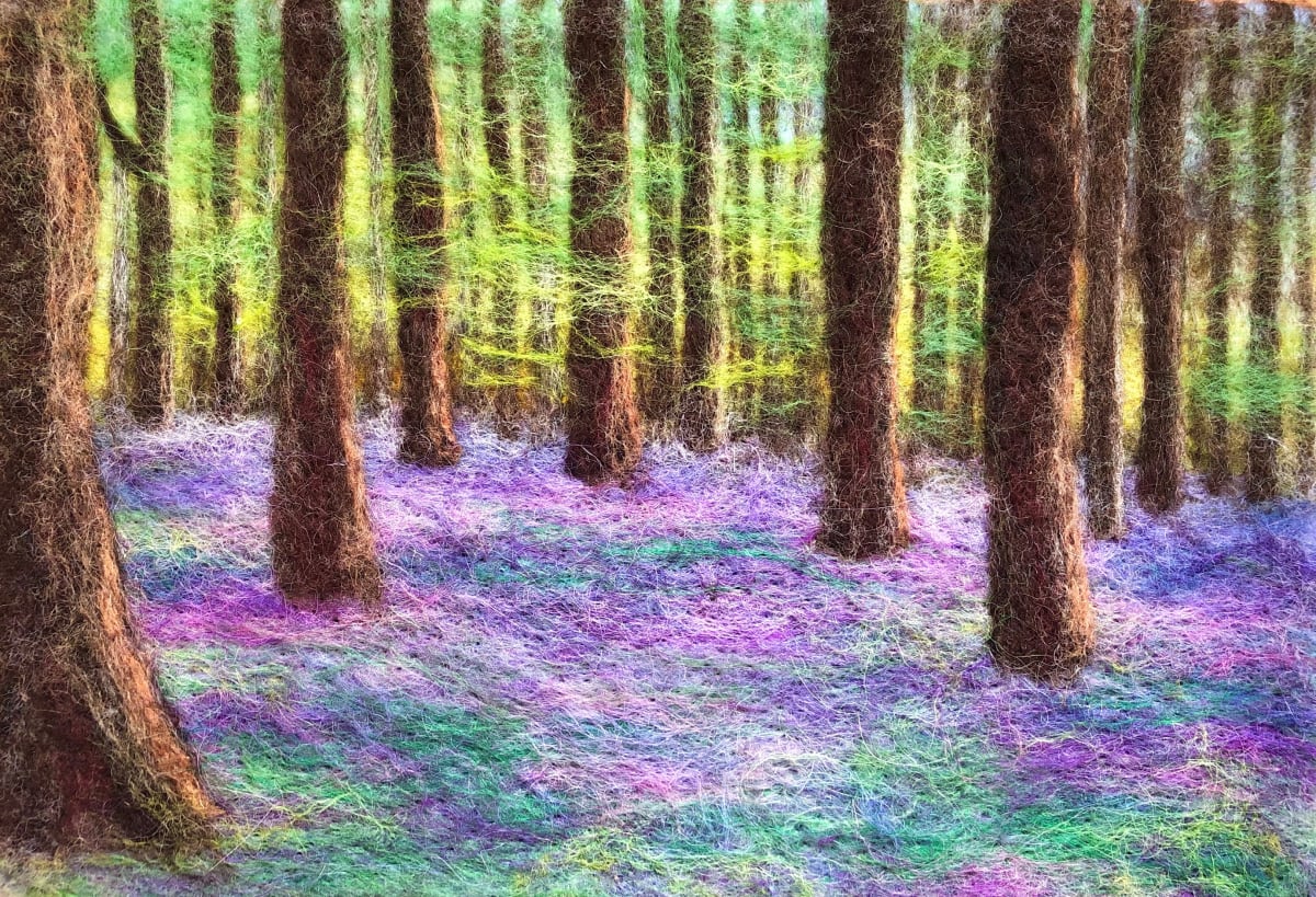 Bluebell Woods 10 by Ushma Sargeant Art 