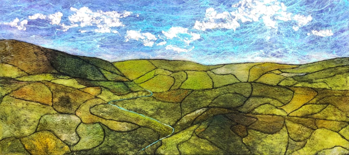 Patchwork Downs by Ushma Sargeant Art, Image 1.
