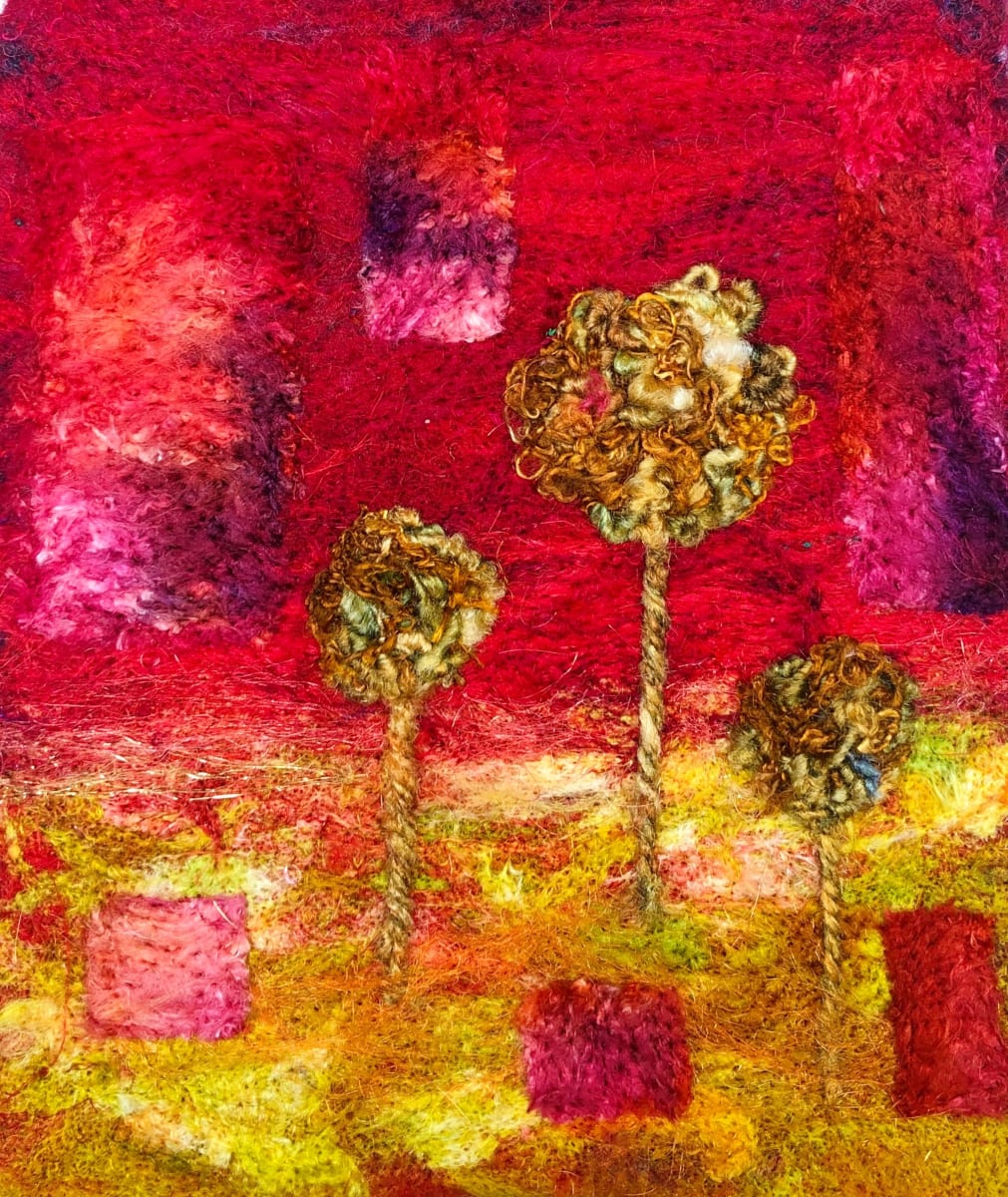 Red and Gold by Ushma Sargeant Art 