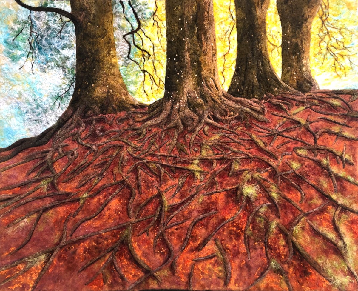Avebury Wishing Trees by Ushma Sargeant Art 