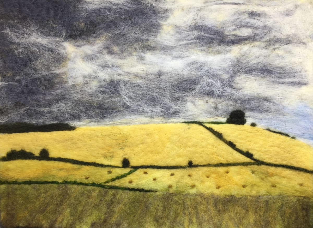 Storm Clouds over the Harvest by Ushma Sargeant Art 