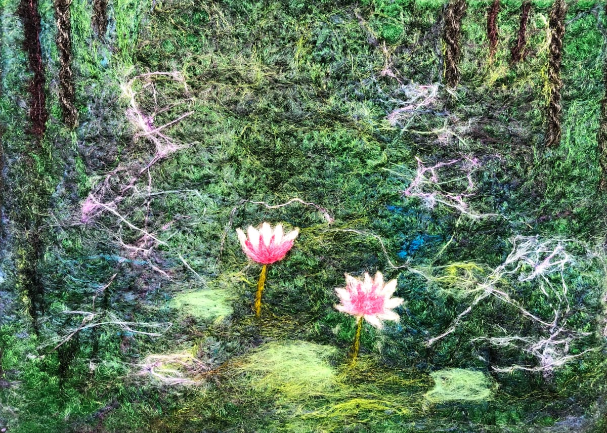 lily pond by Ushma Sargeant Art 