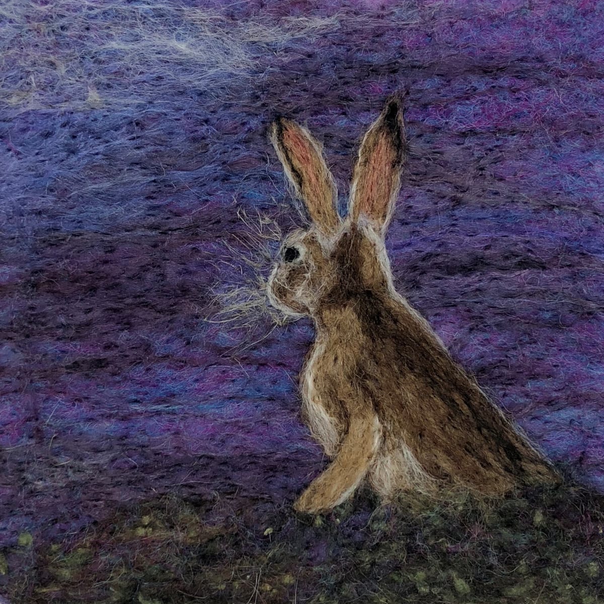 Moonlight Hare by Ushma Sargeant Art 