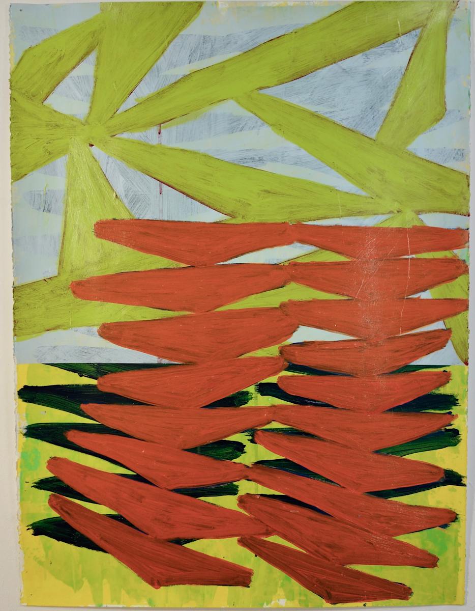 Fringe by Tim McFarlane  Image: Fringe, 2023, acrylic on paper, 30 x 22 inches