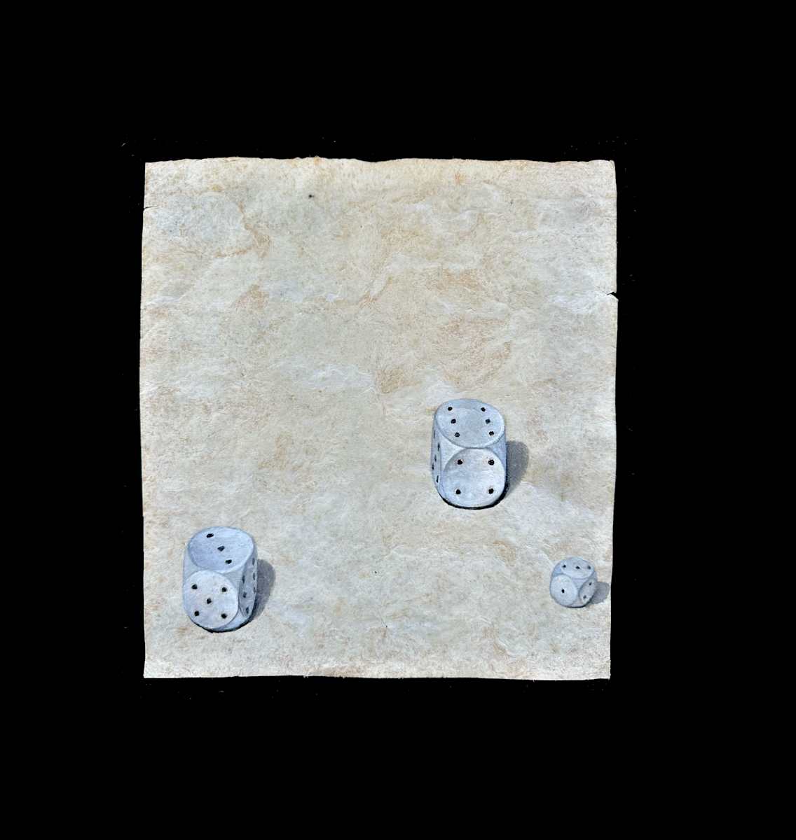 Watercolor /  Dice 1 by Masako Takahashi 