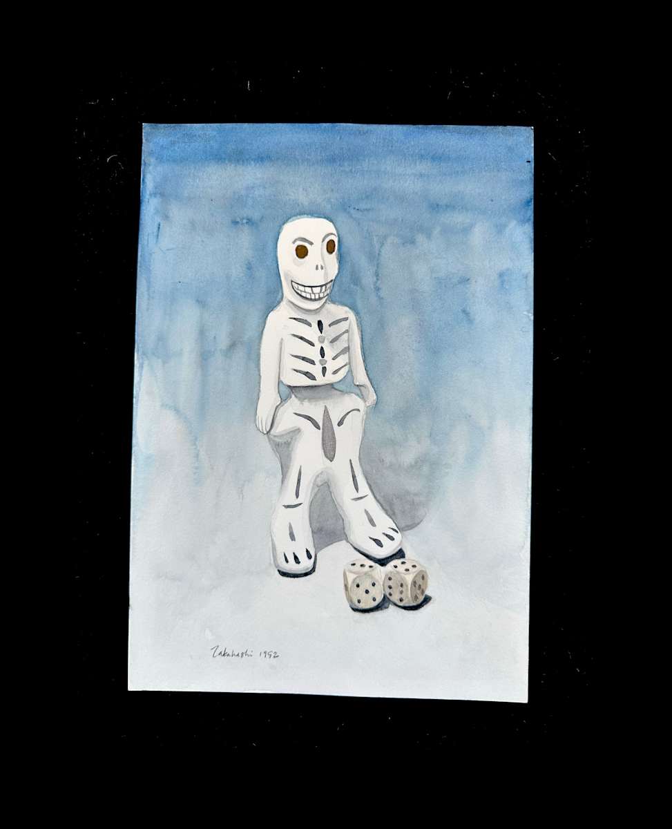 Watercolor / Dice 5 by Masako Takahashi 