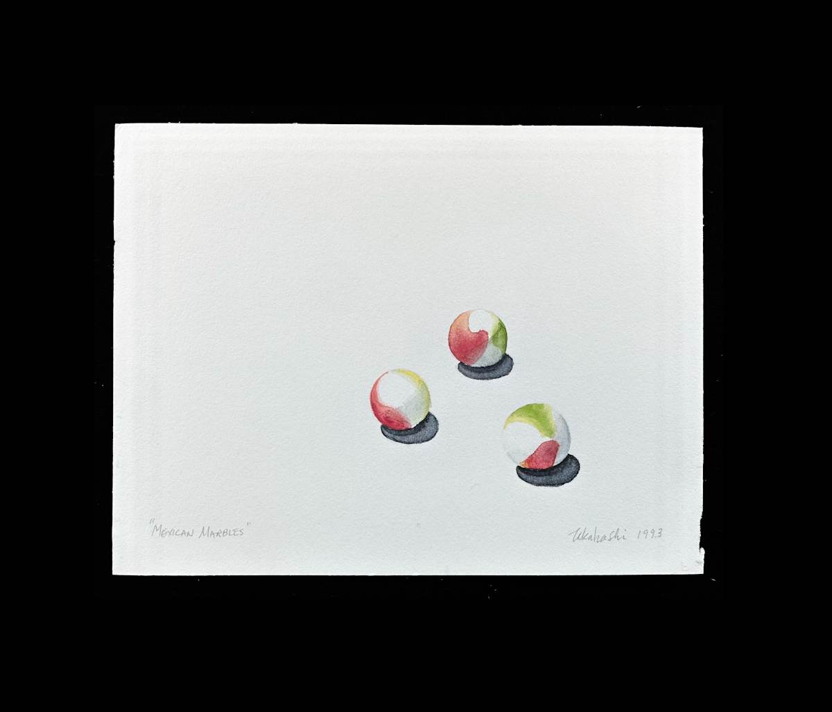 Watercolor / "Mexican Marbles" by Masako Takahashi 
