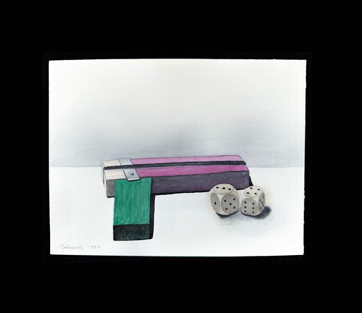 Watercolor / Dice 2 by Masako Takahashi 