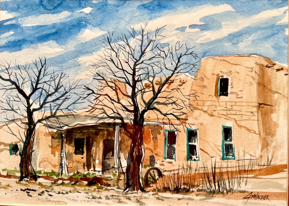 The Old Mission Store by Jim Walther  Image: This ruin is behind the St. Francis de Assisi Church in Rancho de Taos, NM. The adobe structures in this ancient plaza date to the 1700's in many cases.