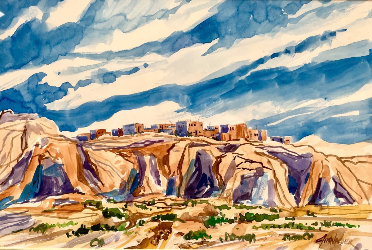 Acoma Sky City by Jim Walther  Image: Painted in studio after a visit to this awesome pueblo