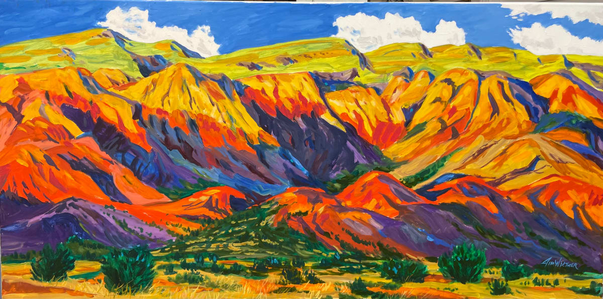 The Glorious Sandias by Jim Walther  Image: An amazing piece captures the brilliance of the Sandia mountains
