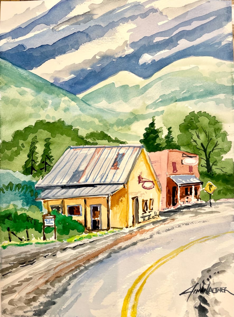Welcome to Downtown Arroyo Seco by Jim Walther  Image: The little spot in the road on the way into Taos Ski Valley NM