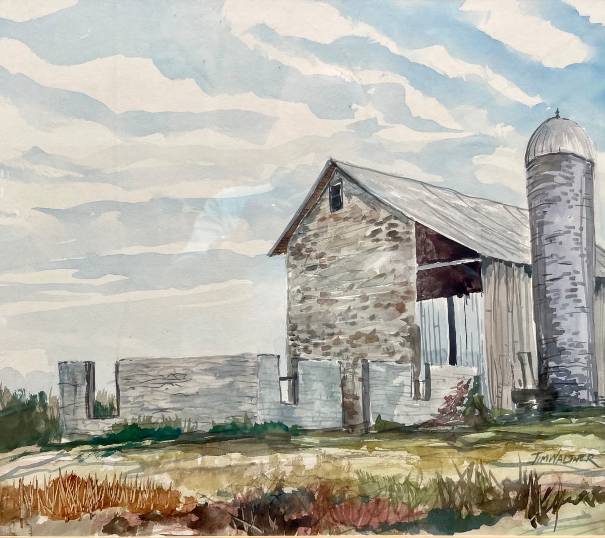 Bucks County Barn by Jim Walther  Image: A view in eastern Pennsylvania near where my parents briefly lived