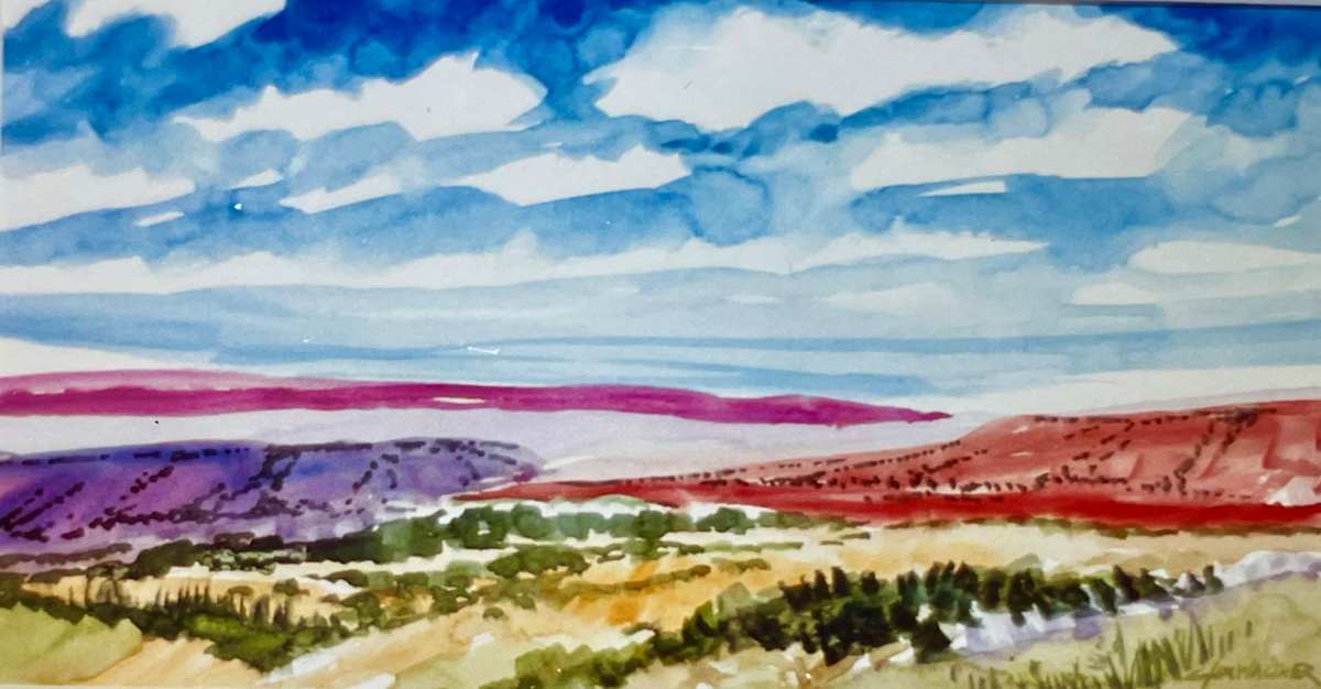 Abiquiu View by Jim Walther  Image: Lower right corner