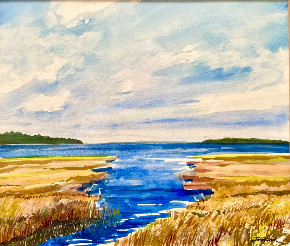 Chincoteague Sound by Jim Walther  Image: The water behind Chincoteague Island where the ponies live is beautiful