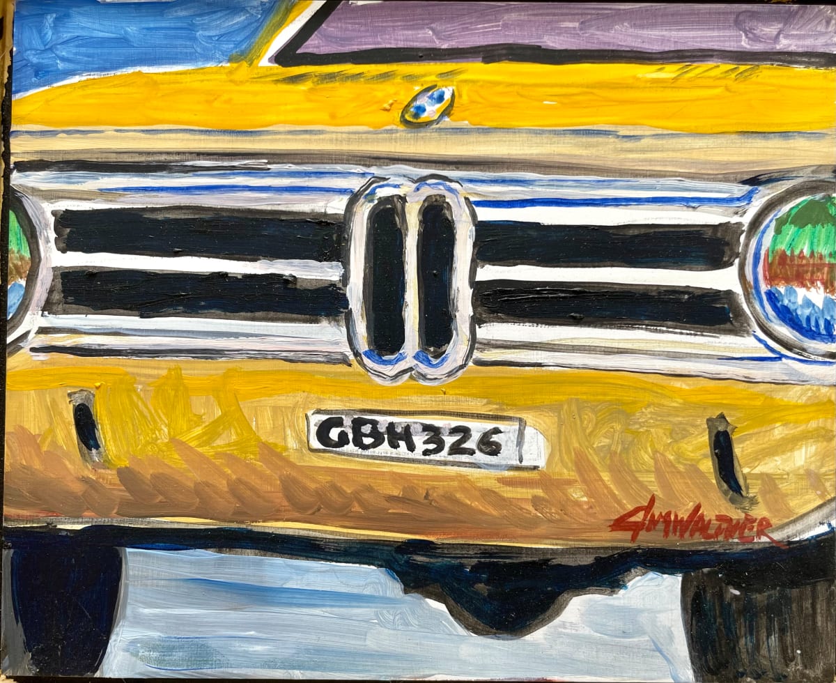 Bimmer on Monday by Jim Walther  Image: A small automobile subject on panel