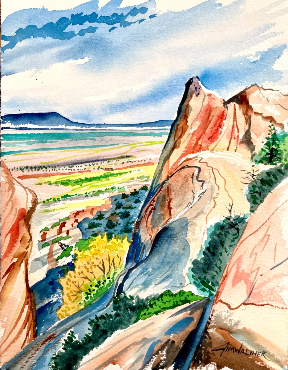 La Bajada #3 by Jim Walther  Image: Among the escarpment on the edge of the cliffs of La Bajada south of Santa Fe.
