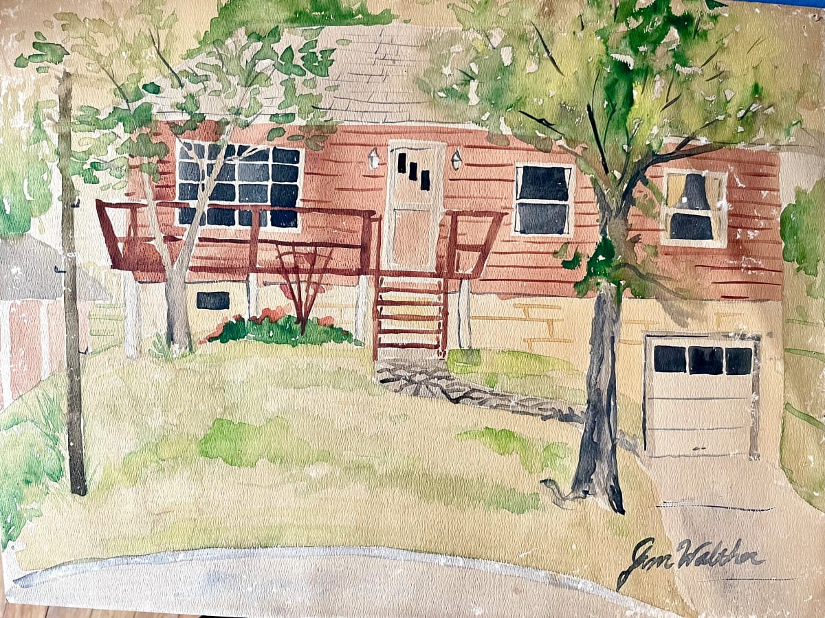 The McDermott Home in SC, WV by Jim Walther  Image: A painting of my next-door neighbors house on Ridge Drive where I grew up.